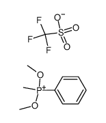 phenylmethyldimethoxyphosphonium trifluoromethanesulfonate Structure