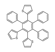 2-(2,3,5-triphenyl-4,6-dithiophen-2-ylphenyl)thiophene结构式