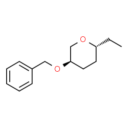 2H-Pyran,2-ethyltetrahydro-5-(phenylmethoxy)-,(2R,5R)-rel-(9CI) structure