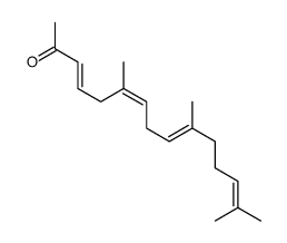 6,10,14-trimethylpentadeca-3,6,9,13-tetraen-2-one Structure
