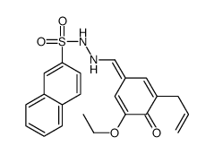 N'-[(Z)-(3-ethoxy-4-oxo-5-prop-2-enylcyclohexa-2,5-dien-1-ylidene)methyl]naphthalene-2-sulfonohydrazide Structure