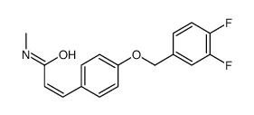 3-[4-[(3,4-difluorophenyl)methoxy]phenyl]-N-methylprop-2-enamide Structure