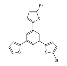 2-bromo-5-[3-(5-bromothiophen-2-yl)-5-thiophen-2-ylphenyl]thiophene Structure