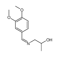 1-[(3,4-dimethoxyphenyl)methylideneamino]propan-2-ol Structure