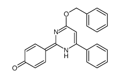 4-(6-phenyl-4-phenylmethoxy-1H-pyrimidin-2-ylidene)cyclohexa-2,5-dien-1-one结构式