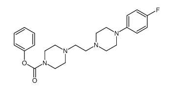 phenyl 4-[2-[4-(4-fluorophenyl)piperazin-1-yl]ethyl]piperazine-1-carboxylate结构式