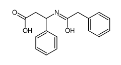 (DL)-N-(Phenylacetyl)-3-amino-3-phenylpropanoic acid结构式