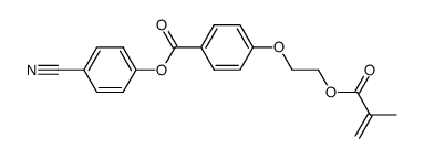 4-[2-(2-Methyl-acryloyloxy)-ethoxy]-benzoic acid 4-cyano-phenyl ester Structure