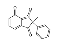 2-methyl-1-oxy-2-phenyl-2H-indole-3,7-dione Structure