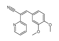 3-(3,4-dimethoxyphenyl)-2-pyridin-2-ylprop-2-enenitrile Structure