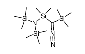 [[Bis(trimethylsilyl)amino]dimethylsilyl](trimethylsilyl)diazomethan结构式