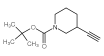 3-乙炔基哌啶-1-甲酸叔丁酯结构式