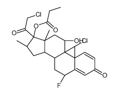 [(6S,8S,9R,10S,11S,13S,14S,16S,17R)-9-chloro-17-(2-chloroacetyl)-6-fluoro-11-hydroxy-10,13,16-trimethyl-3-oxo-6,7,8,11,12,14,15,16-octahydrocyclopenta[a]phenanthren-17-yl] propanoate Structure