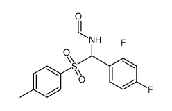 N-[(2,4-difluoro-phenyl)-(toluene-4-sulfonyl)-methyl]-formamide结构式