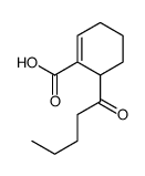 6-(1-Oxopentyl)-1-cyclohexene-1-carboxylic acid结构式