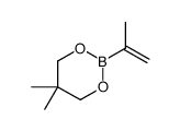5,5-dimethyl-2-prop-1-en-2-yl-1,3,2-dioxaborinane结构式