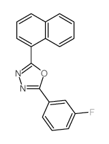2-(3-Fluorophenyl)-5-(1-naphthyl)-1,3,4-oxadiazole Structure
