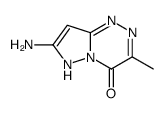 7-amino-3-methyl-6H-pyrazolo[5,1-c][1,2,4]triazin-4-one结构式