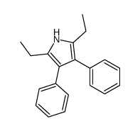 2,5-diethyl-3,4-diphenyl-1H-pyrrole结构式