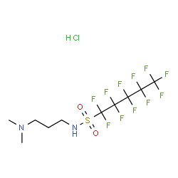 N-[3-(dimethylamino)propyl]-1,1,2,2,3,3,4,4,5,5,5-undecafluoropentane-1-sulphonamide monohydrochloride picture