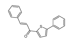 3-phenyl-1-(5-phenylthiophen-2-yl)prop-2-en-1-one Structure