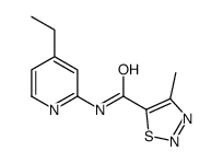 1,2,3-Thiadiazole-5-carboxamide,N-(4-ethyl-2-pyridinyl)-4-methyl-(9CI) structure