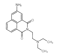 1H-Benz[de]isoquinoline-1,3(2H)-dione,5- amino-2-[2-(diethylamino)ethyl]-结构式