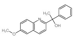 2-Quinolinemethanol,6-methoxy-a-methyl-a-phenyl- structure