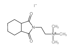 2H-Isoindole-2-ethanaminium,octahydro-N,N,N-trimethyl-1,3-dioxo-, iodide (1:1) Structure