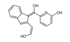 6-[Hydroxy[2-(2-hydroxyethenyl)-1H-inden-1-ylidene]methyl]-2(1H)-pyridinone结构式