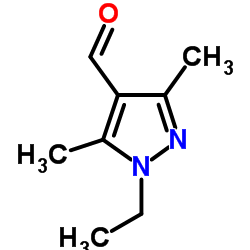 1-ETHYL-3,5-DIMETHYL-1H-PYRAZOLE-4-CARBALDEHYDE structure