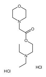 2-(diethylamino)ethyl 2-morpholin-4-ylacetate,dihydrochloride结构式