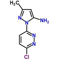 1-(6-chloropyridazin-3-yl)-3-methyl-1H-pyrazol-5-amine结构式