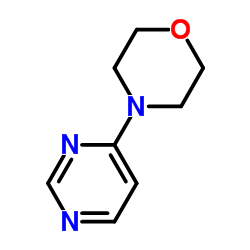 Morpholine, 4-(4-pyrimidinyl)- (9CI) Structure