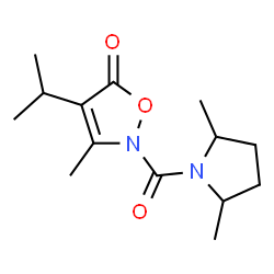 5(2H)-Isoxazolone,2-[(2,5-dimethyl-1-pyrrolidinyl)carbonyl]-3-methyl-4-(1-methylethyl)- structure