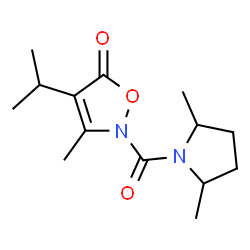 5(2H)-Isoxazolone,2-[(2,5-dimethyl-1-pyrrolidinyl)carbonyl]-3-methyl-4-(1-methylethyl)- Structure