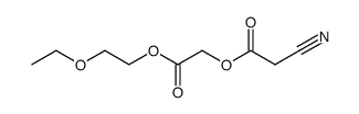 2-(2-ethoxyethoxy)-2-oxoethyl 2-cyanoacetate Structure