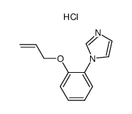 Allyl-[2-(1-imidazolyl)-phenyl]-ether, hydrochloride Structure