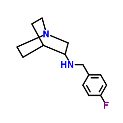 N-(4-Fluorobenzyl)quinuclidin-3-amine Structure