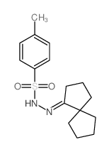 Benzenesulfonic acid,4-methyl-, 2-(spiro[4.4]non-1-ylidene)hydrazide Structure