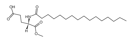 N-palmitoylglutamic acid alpha-methyl ester结构式