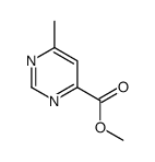 4-Pyrimidinecarboxylicacid,6-methyl-,methylester(9CI) Structure