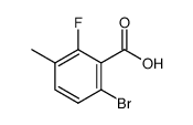 6-Bromo-2-fluoro-3-methylbenzoic acid structure