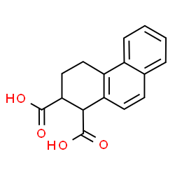1,2,3,4-Tetrahydro-1,2-phenanthrenedicarboxylic acid Structure
