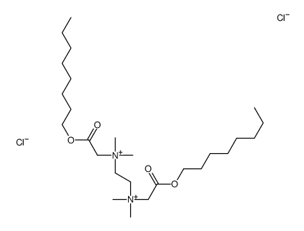 2-[dimethyl-(2-octoxy-2-oxoethyl)azaniumyl]ethyl-dimethyl-(2-octoxy-2-oxoethyl)azanium,dichloride Structure