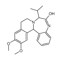 5,9,10,14b-Tetrahydro-12,13-dimethoxy-7-isopropylisoquino[2,1-d][1,4]benzodiazepin-6(7H)-one结构式