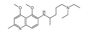 4-N-(4,5-dimethoxy-2-methylquinolin-6-yl)-1-N,1-N-diethylpentane-1,4-diamine结构式