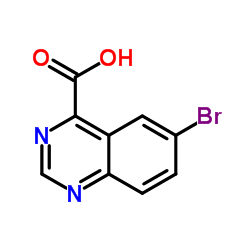 6-溴喹唑啉-4-甲酸结构式