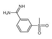 3-(Methylsulfonyl)benzamidine structure