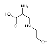 (2S)-2-amino-3-(2-hydroxyethylamino)propanoic acid结构式